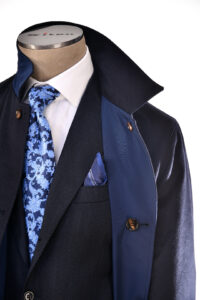 Mens Suit + Tie+ Raincoat - Riflessi Store Creative Catalog Shot